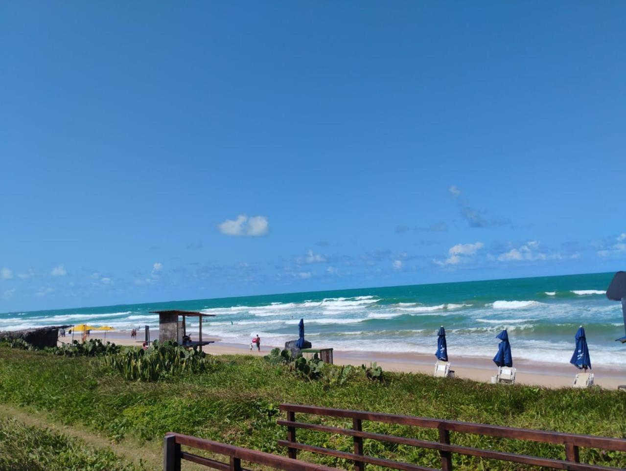 Flat Beira Mar Cupe Beach Living - ปอร์โต จิ กาลินญาส ภายนอก รูปภาพ