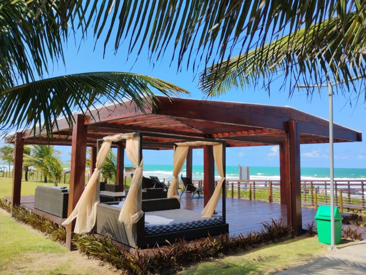 Flat Beira Mar Cupe Beach Living - ปอร์โต จิ กาลินญาส ภายนอก รูปภาพ