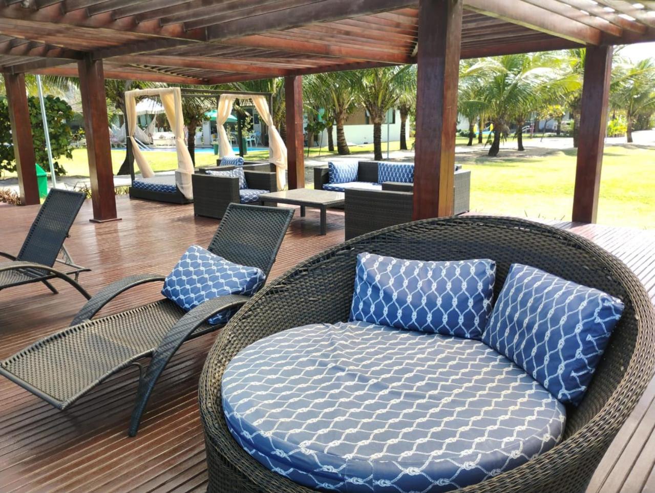 Flat Beira Mar Cupe Beach Living - ปอร์โต จิ กาลินญาส ภายนอก รูปภาพ