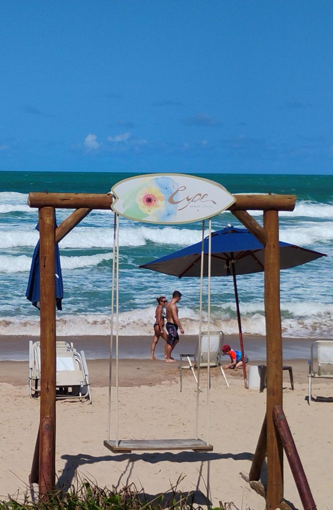 Flat Beira Mar Cupe Beach Living - ปอร์โต จิ กาลินญาส ภายนอก รูปภาพ